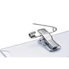 Névkitűző 54 x90mm, kombi klippel, 25 db/csomag, Durable Click Fold áttetsző