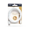 Kép 4/6 - Delight 2m fehér USB Type-C adatkábel