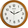 Kép 1/2 - Falióra, 33 cm, SECCO "Sweep Second", fa hatású keret