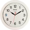Kép 1/2 - Falióra, 30 cm, SECCO, fehér keretes