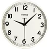 Kép 1/2 - Falióra, 24,5 cm, SECCO, fényes fehér keret