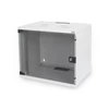 Kép 1/3 - DIGITUS 19" 370x540x400 7U lapra szerelt üvegajtós szürke fali rack szekrény