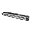 Kép 1/9 - DIGITUS 48port 19" 1U fekete moduláris üres patch panel