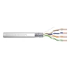 Kép 1/3 - DIGITUS CAT5e F/UTP 100MHz Eca PVC 305m árnyékolt dobozos szürke fali kábel