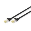 Kép 1/7 - DIGITUS CAT6A S-FTP LSZH 1m fekete patch kábel