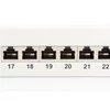 Kép 2/13 - DIGITUS CAT6 24port 19" 1U kompakt szürke árnyékolt Patch Panel