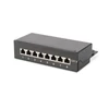 Kép 1/5 - DIGITUS CAT6 8port asztali fekete árnyékolt patch panel