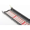 Kép 2/6 - DIGITUS CAT6 HD 24port 19" 0,5U kompakt fekete árnyékolt Patch Panel