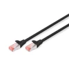 Kép 1/7 - DIGITUS CAT6 S-FTP LSZH 1m fekete patch kábel