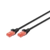 Kép 1/6 - DIGITUS CAT6 U/UTP LSZH 5m fekete patch kábel