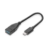 Kép 1/5 - DIGITUS USB 3.0 Type A anya-> USB 3.0 Type C apa 0,15m OTG adapter
