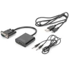 Kép 4/7 - DIGITUS VGA apa -> HDMI anya adapter audio kábellel