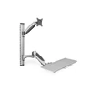 Kép 1/13 - DIGITUS flexibilis fali monitor (VESA 100x100) + billentyűzet tartó konzol