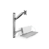 Kép 3/13 - DIGITUS flexibilis fali monitor (VESA 100x100) + billentyűzet tartó konzol