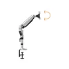 Kép 3/16 - DIGITUS gázrugós C-bilincses univerzális (VESA 75 / 100) 1-es ezüst monitor tartó konzol