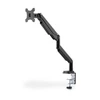 Kép 3/14 - DIGITUS gázrugós C-bilincses univerzális (VESA 75 / 100) 1-es fekete monitor tartó konzol