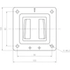 Kép 4/8 - DIGITUS univerzális 100x100 fix fali konzol