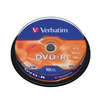 VERBATIM DVDV-16B10 DVD-R cake box DVD lemez 10db/csomag
