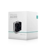 Kép 10/20 - DeepCool CPU Cooler - AG300 (30,5 dB; max, 62,43 m3/h; 4pin csatlakozó, 3 db heatpipe, 9cm, PWM)