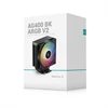 DeepCool CPU Cooler - AG400 BK ARGB V2 (31,6 dB; max, 128,93 m3/h; 4pin csatlakozó, 4 db heatpipe, 12cm, PWM)