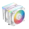 DeepCool CPU Cooler - AG620 WH ARGB V2 (29,4 dB; max, 115,32 m3/h; 4pin csatlakozó, 6 db heatpipe, 12cm, PWM, fehér)