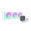 DeepCool CPU Water Cooler - LD360 WH (max 21dB; max. 122,39 m3/h; 3x12cm, LED kijelző, fehér)