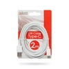 Kép 2/6 - Delight 2m fehér USB Type-C adatkábel