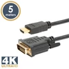 Kép 1/5 - Delight 5m 4K HDMl - DVI-D kábel