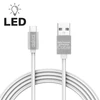 Kép 5/11 - Delight LED fénnyel USB Type-C 1m fehér adatkábel