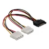 Kép 2/3 - Delock 65159 15 tűs SATA (apa) – 2 db 4 tűs Molex (anya) 20 cm hálózati kábel