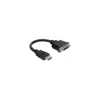 Kép 2/3 - Delock 65327 HDMI apa - DVI 24+1 anya 20cm adapter