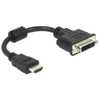 Kép 1/3 - Delock 65327 HDMI apa - DVI 24+1 anya 20cm adapter