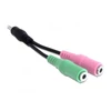 Kép 2/3 - Delock sztereó jack apa 3.5 mm > 2 x Stereo jack anya adapter, 3.5 mm