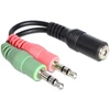 Kép 2/3 - Delock 65459 sztereó jack anya, 3.5 mm > 2 x sztereó jack apa, 3.5 mm adapter