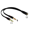 Kép 1/2 - Delock 65967 1x3,5mm 4-tűs anya sztereo jack - 2x3,5mm 3-tűs apa sztereo jack headset adapter