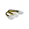 Kép 2/3 - Delock 82397 PCI Expressz 8 pin - 2x 4 pin Molex VGA átalakító tápkábel