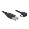Kép 1/2 - Delock 82682 USB 2.0-A apa - USB mini-B 5 tűs hajlított apa átalakító 2 m kábel