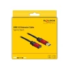 Kép 3/6 - Delock 82753 USB 3.0-A apa/anya 2m hosszabbító prémium kábel