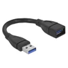 Kép 1/3 - Delock 82776 USB 3.0 A-A 15cm apa/anya hosszabbító kábel