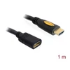 Kép 1/2 - DeLock Extension Cable High Speed HDMI with Ethernet – HDMI A male > HDMI A female 1m