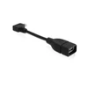 Kép 2/3 - Delock 11cm USB kábel, mikro-B, forgatott - USB2.0-A anya OTG