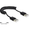 Kép 1/2 - Delock 83239 USB 2.0-A apa / apa tekercselt kábel