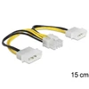 Kép 2/3 - Delock 83410 8 pines EPS > 2 x 4 pines Molex tápkábel