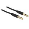 Kép 1/3 - Delock 83436 3.5 mm 4 pin plug > plug 2 m sztereó kábel