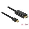 Kép 1/5 - Delock 83699 2 méter High Speed mini Displayport apa > HDMI apa 4K kábel