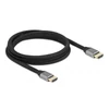 Kép 1/6 - Delock 83996 2m Ultra nagy sebességű HDMI 48Gbps 8K 60Hz szürke kábel