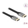 Kép 2/6 - Delock 83996 2m Ultra nagy sebességű HDMI 48Gbps 8K 60Hz szürke kábel
