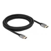 Kép 1/3 - Delock 83997 3m Ultra nagy sebességű HDMI 48Gbps 8K 60Hz szürke kábel