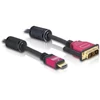 Kép 2/3 - Delock 84342 HDMI-A – DVI-D 1.8m apa/apa átalakító kábel