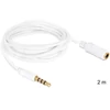 Kép 2/3 - Delock 84482 sztereó Jack 3.5 mm apa / anya iPhone 4 pin 2 m audio kábel